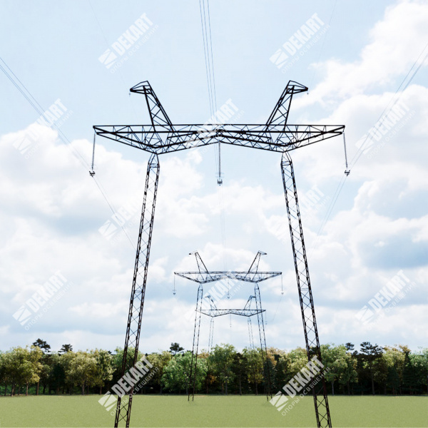 картинка Многогранные опоры ЛЭП 35 кВ от магазина Одежда+